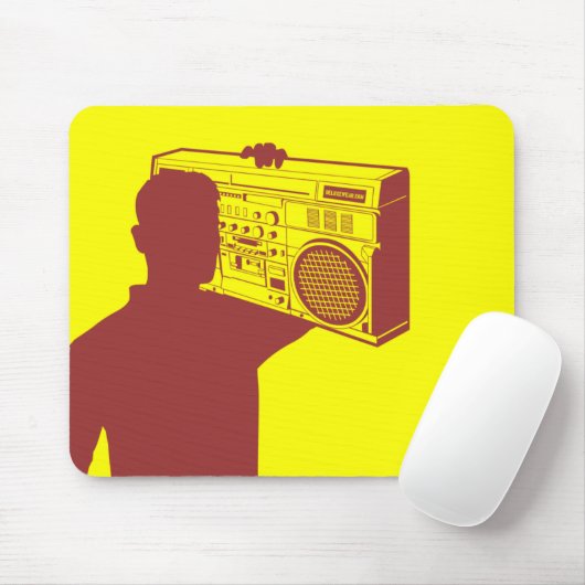 Deluxe Boom Box Mousepad Muismat (Met muis)