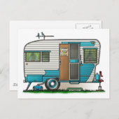 Deluxe Camper Trailer Briefkaart (Voorkant / Achterkant)