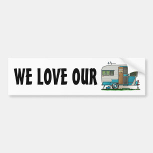 Deluxe Camper Trailer Bumpersticker