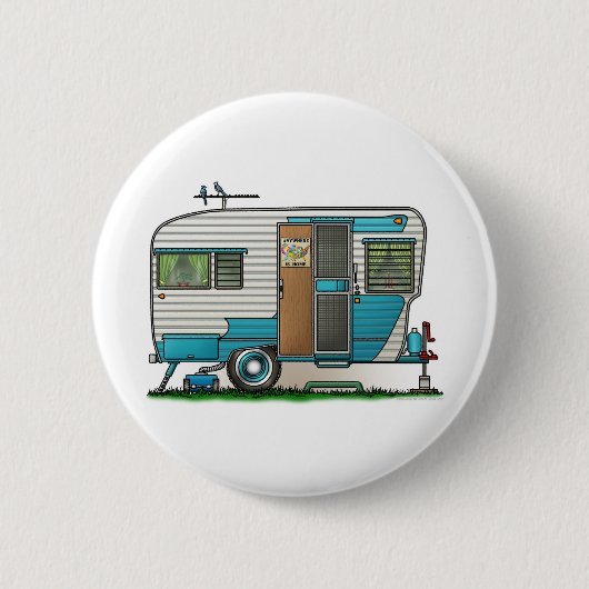 Deluxe Camper Trailer Ronde Button 5,7 Cm (Voorkant)