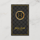 Deluxe Gold Monogram Auteur Visitekaartje (Voorkant)