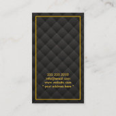 Deluxe Gold Monogram Chauffeur Visitekaartje (Achterkant)