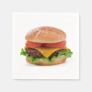 "Deluxe Hamburger" design papieren servetten