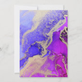 Deluxe Jewel Tone Wedding Kaart (Achterkant)