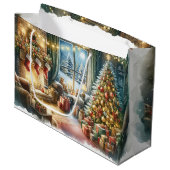 Deluxe Kerstmis Groot Cadeauzakje (Voorkant Gekanteld)