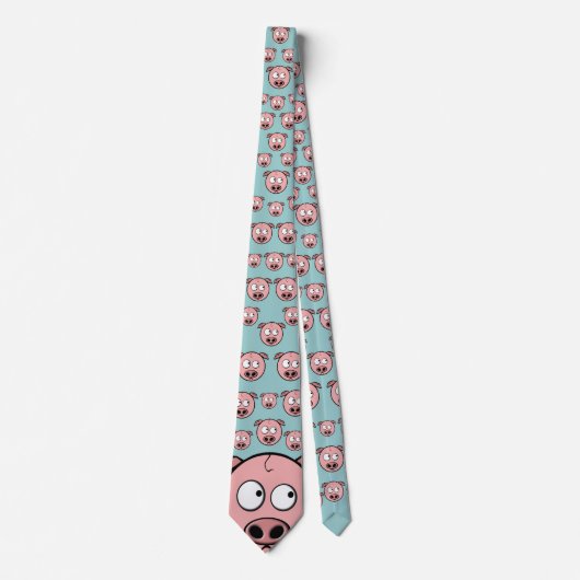 Deluxe Pig Pattern Stropdas (Voorkant)