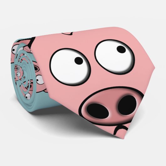 Deluxe Pig Pattern Stropdas (Opgerold)