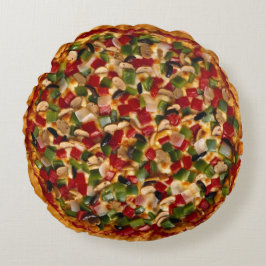 Deluxe Pizza Rond Kussen