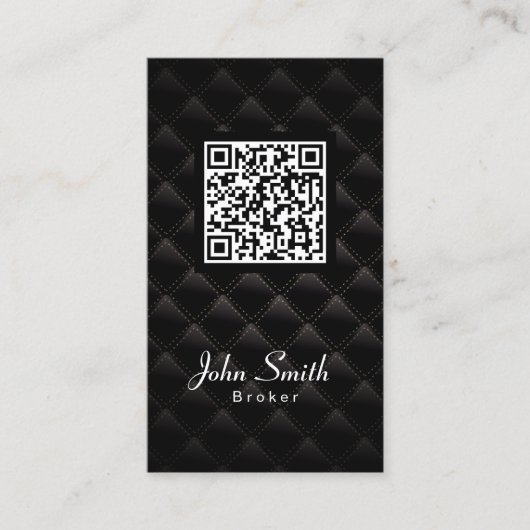Deluxe QR Code Carte de visite courtier immobilier (Devant)
