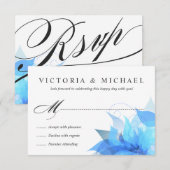 Deluxe RSVP floral recto-verso (Devant / Derrière)