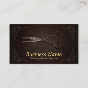 Deluxe Scissor Hair Stylist Salon Professional Visitekaartje