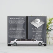 Deluxe Wedding Program (bi-voudig ontwerp) (Staand voorkant)