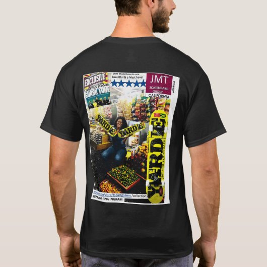 DEM GEEN ZORGEN WE Basic donker T-shirt (Achterkant)