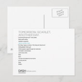 Demain. Lait. Un autre jour. Cartes postales (Devant / Derrière)