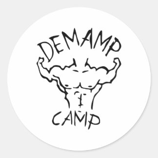 Demamp Kamp Workout Liefhebber  Ronde Sticker