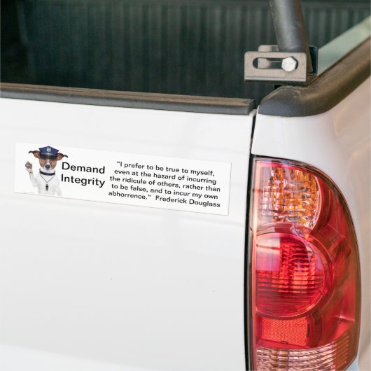 Demand Integrity bumber sticker (Op Truck)