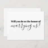 Demande à l'officiant de nous marier Invitation (Devant / Derrière)