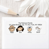 DEMANDE CLIENT Étiquettes de adresse FAMILIAUX (En situation)