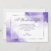 Demande de boîte de carte Amethyst Purple (Devant)