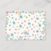 Demande de carnet de baby showers Carte d'insertio (Dos)