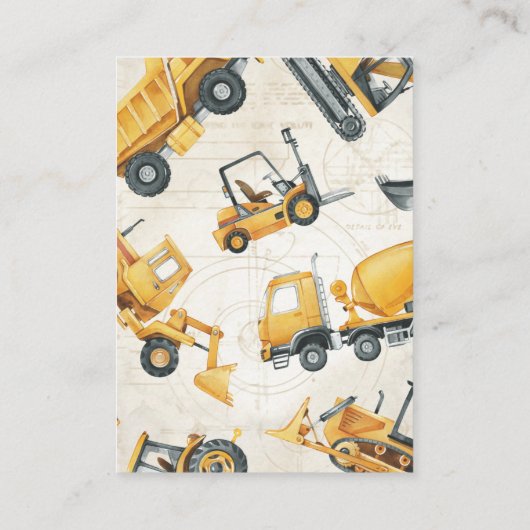 Demande de carnet de construction pour carte bébé  (Dos)