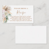 Demande de carte de recette Boho Chic Fête des mar (Devant / Derrière)