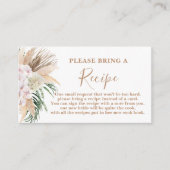 Demande de carte de recette Boho Chic Fête des mar (Devant)