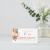 Demande de carte de recette de Baby Shower Bohème  (Debout devant)