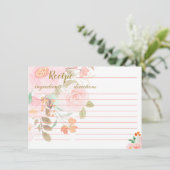 Demande de carte de recette de douche rose vif (Debout devant)