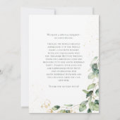 Demande de carte Eucalyptus 100e anniversaire (Dos)