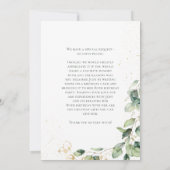 Demande de carte Eucalyptus Surprise 80e anniversa (Dos)