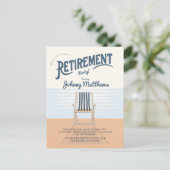 Demande de carte postale de chaise de plage de ret (Debout devant)