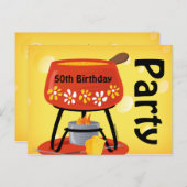 Demande de carte postale Fondue au fromage (Devant / Derrière)