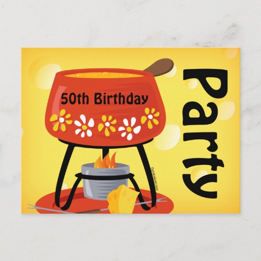 Demande de carte postale Fondue au fromage (Devant)