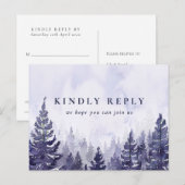 Demande de Chanson de Forêt de Pins Violet Carte P (Devant / Derrière)