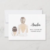 Demande de Demoiselle d'Honneur Fleuriste Carte Pl (Devant)