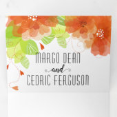 demande de faire-part de mariage noir et blanc 2 (Intérieur en premier)