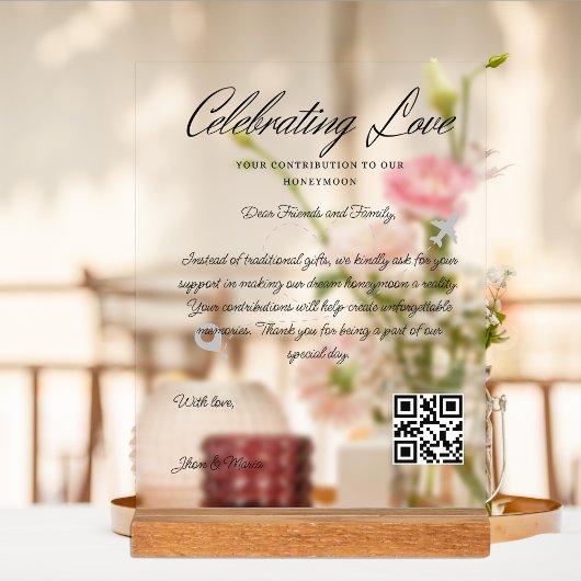 Demande de fonds de voyage Code Qr Fonds de lune d