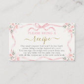 Demande de la carte de recette de Fête des mariées (Devant)