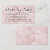 Demande de livre Baby shower Pink Poem Invitation (Devant / Derrière)