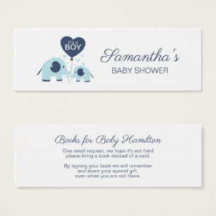 Demande de livre pour Baby Shower Garçon Eléphant