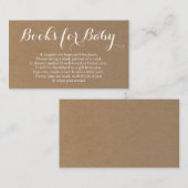 Demande de livre pour invitation à une fête de béb (Devant / Derrière)