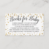 Demande de livre pour invitation de douche bébé Go (Devant)