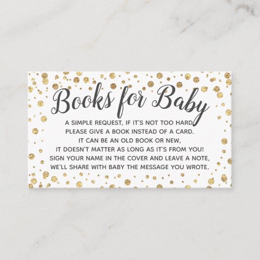 Demande de livre pour invitation de douche bébé Go (Devant)