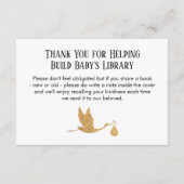 Demande de livre simple avec carte d'insertion de  (Dos)