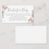 Demande de livres | Baby shower Invitation Inserti (Devant / Derrière)