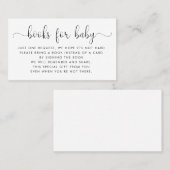 Demande de livres | Baby shower Invitation Inserti (Devant / Derrière)