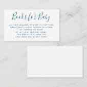 Demande de livres | Baby shower Invitation Inserti (Devant / Derrière)