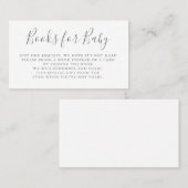 Demande de livres | Baby shower Invitation Inserti (Devant / Derrière)