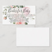 Demande de livres | Baby shower Invitation Inserti (Devant / Derrière)